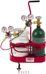 Miller/Smith - 13 Piece, Tip Number 3-7, Oxygen Propane Torch Kit - Exact Industrial Supply