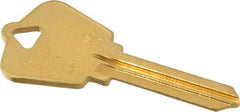 Made in USA - Arrow Key Blank - Brass - Exact Industrial Supply