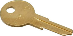 Made in USA - Chicago Key Blank - Brass - Exact Industrial Supply