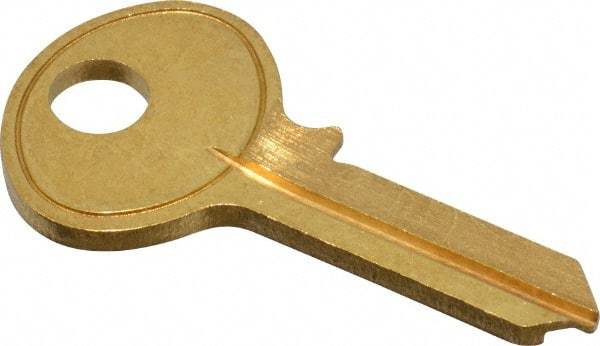 Made in USA - Corbin Key Blank - Brass - Exact Industrial Supply