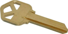 Made in USA - Kwikset Key Blank - Brass - Exact Industrial Supply