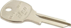 Made in USA - National Cabinet Key Blank - Nickel - Exact Industrial Supply