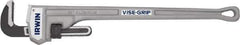 Irwin - 36" Aluminum Straight Pipe Wrench - 5" Pipe Capacity - Exact Industrial Supply