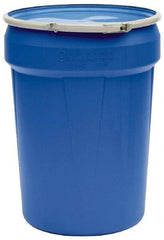 Eagle - 30 Gallon Capacity, Metal Lever Lock, Blue Lab Pack - 5 Gallon Container, Polyethylene, 396 Lb. Capacity, UN 1H2/X120/S; UN 1H2/Y180/S Listing - Exact Industrial Supply