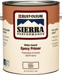 Rust-Oleum - 1 Gal White Water-Based Acrylic Enamel Primer - 200 to 300 Sq Ft Coverage, 2 gL Content, Quick Drying, Interior/Exterior - Exact Industrial Supply