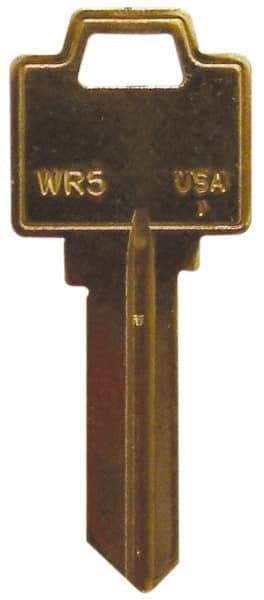 Made in USA - Weiser Key Blank - Brass - Exact Industrial Supply