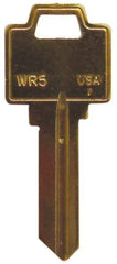 Made in USA - Weiser Key Blank - Brass - Exact Industrial Supply