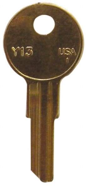Made in USA - Yale Key Blank - Brass - Exact Industrial Supply