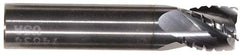 Hertel - 3/4" Diam, 2-1/4" LOC, 4 Flute Solid Carbide Roughing Square End Mill - TiN Finish, 5" OAL, 3/4" Shank Diam, Single End, Centercutting - Exact Industrial Supply