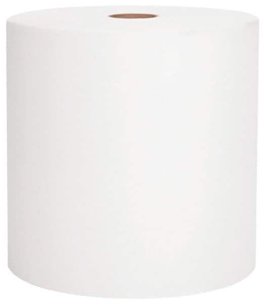 Scott - Hard Roll of 1 Ply White Paper Towels - 8" Wide, 800' Roll Length - Exact Industrial Supply