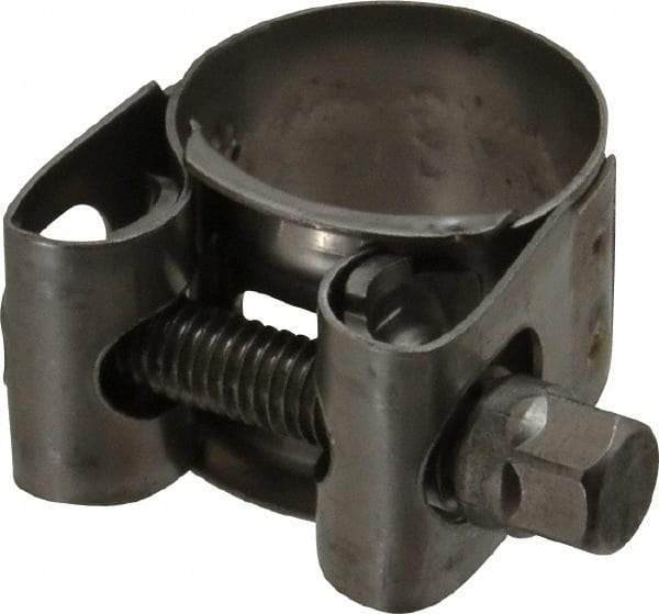 Mikalor - 7/8" Hose, 0.71" Wide x 0.04" Thick, T-Bolt Hose Clamp - 0.83 to 0.91" Diam, Stainless Steel - Exact Industrial Supply