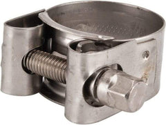 Mikalor - 1-1/8" Hose, 0.71" Wide x 0.04" Thick, T-Bolt Hose Clamp - 1.06 to 1.14" Diam, Stainless Steel - Exact Industrial Supply