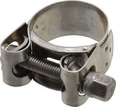 Mikalor - 1-3/16" Hose, 0.78" Wide x 0.04" Thick, T-Bolt Hose Clamp - 1.14 to 1.22" Diam, Stainless Steel - Exact Industrial Supply