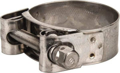 Mikalor - 1-3/4" Hose, 0.78" Wide x 0.04" Thick, T-Bolt Hose Clamp - 1.69 to 1.85" Diam, Stainless Steel - Exact Industrial Supply