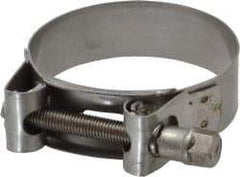 Mikalor - 2-13/32" Hose, 0.78" Wide x 0.04" Thick, T-Bolt Hose Clamp - 2.32 to 2.48" Diam, Stainless Steel - Exact Industrial Supply