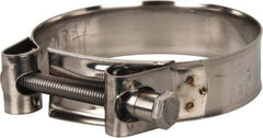 Mikalor - 3-1/2" Hose, 0.98" Wide x 0.04" Thick, T-Bolt Hose Clamp - 3.35 to 3.58" Diam, Stainless Steel - Exact Industrial Supply
