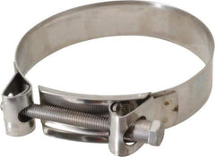 Mikalor - 4-1/4" Hose, 0.98" Wide x 0.04" Thick, T-Bolt Hose Clamp - 4.1 to 4.41" Diam, Stainless Steel - Exact Industrial Supply