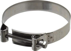 Mikalor - 5" Hose, 0.98" Wide x 0.04" Thick, T-Bolt Hose Clamp - 4.76 to 5.11" Diam, Stainless Steel - Exact Industrial Supply