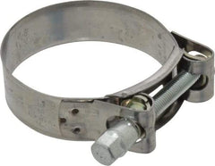 Mikalor - 2-13/32" Hose, 0.78" Wide x 0.04" Thick, T-Bolt Hose Clamp - 2.32 to 2.48" Diam, Stainless Steel Band, Housing & Zinc Plated Screw - Exact Industrial Supply