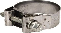 Mikalor - 2-3/4" Hose, 0.98" Wide x 0.04" Thick, T-Bolt Hose Clamp - 2.68 to 2.87" Diam, Stainless Steel Band, Housing & Zinc Plated Screw - Exact Industrial Supply