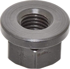 Gibraltar - 3/4-10, 1-5/8" Flange Diam, 1" High, 1-1/4" Across Flats, Flange Nut - Grade 12L14 Steel, Black Oxide Finish, 1/4" Flange Height, TCMAI - Exact Industrial Supply