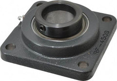 Browning - 1-15/16" ID, 5-5/8" OAL x 5-5/8" OAH 4-Bolt Flange - 5,216 Lb Static Cap, 7,889 Lb Dyn Cap, 4-3/8" Btw Mnt Hole Ctrs, Cast Iron - Exact Industrial Supply