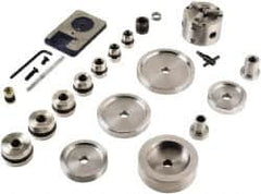 Automotive Brake Lathe Accessories; Type: Adapter Kit; For Use With: Ammco Brake Lathes; Cars and Light Trucks; Contents: 941412 Double Chuck Kit, 9492 Self Aligning Spacer; 3125 (.5″) Spacer; 9232 (1.33″-2.89″) Double Taper Cone Set; 940928 Chevy/Dodge 4