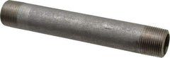 Merit Brass - Schedule 80, 1" Pipe x 8" Long, Grade 316/316L Stainless Steel Pipe Nipple - Seamless & Threaded - Exact Industrial Supply
