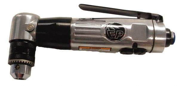 Florida Pneumatic - 3/8" Reversible Keyed Chuck - Right Angle Handle, 1,800 RPM, 6 CFM, 0.3333 hp, 90 psi - Exact Industrial Supply