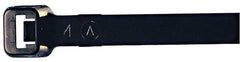 Made in USA - 48-9/16" Long Black Nylon Standard Cable Tie - 175 Lb Tensile Strength, 2.29mm Thick, 4" Max Bundle Diam - Exact Industrial Supply