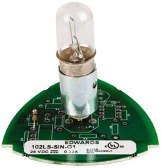 Edwards Signaling - Incandescent Lamp, Clear, Steady, Stackable Tower Light Module - 24 VDC, 0.32 Amp, IP54, IP65 Ingress Rating, 3R, 4X NEMA Rated, Panel Mount, Pipe Mount - Exact Industrial Supply