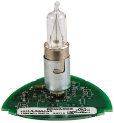 Edwards Signaling - Halogen Lamp, Clear, Steady, Stackable Tower Light Module - 120 VAC, 0.11 Amp, IP54, IP65 Ingress Rating, 3R, 4X NEMA Rated, Panel Mount, Pipe Mount - Exact Industrial Supply