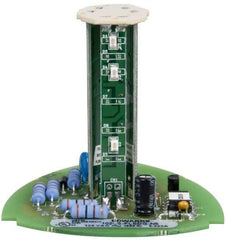 Edwards Signaling - LED Lamp, Green, Flashing, Stackable Tower Light Module - 120 VAC, 0.02 Amp, IP54, IP65 Ingress Rating, 3R, 4X NEMA Rated, Panel Mount, Pipe Mount - Exact Industrial Supply