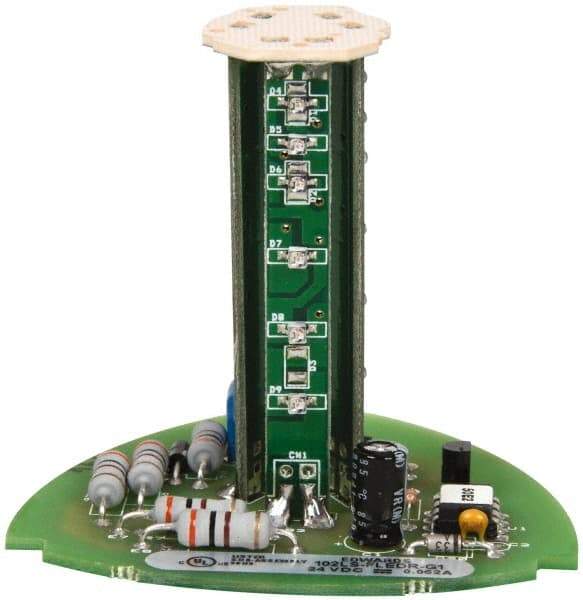 Edwards Signaling - LED Lamp, Red, Flashing, Stackable Tower Light Module - 24 VDC, 0.06 Amp, IP54, IP65 Ingress Rating, 3R, 4X NEMA Rated, Panel Mount, Pipe Mount - Exact Industrial Supply