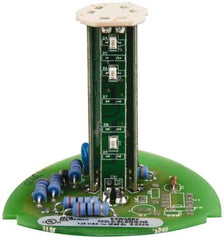 Edwards Signaling - LED Lamp, Green, Steady, Stackable Tower Light Module - 120 VAC, 0.02 Amp, IP54, IP65 Ingress Rating, 3R, 4X NEMA Rated, Panel Mount, Pipe Mount - Exact Industrial Supply