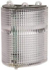 Edwards Signaling - Clear, Panel and Pipe Mount, Visible Signal Replacement Lens Housing - 3R, 4X NEMA Rated, For Use with 102 Series Stacklights - Exact Industrial Supply