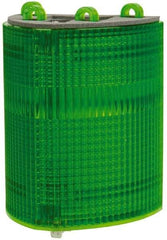 Edwards Signaling - Green, Panel and Pipe Mount, Visible Signal Replacement Lens Housing - 3R, 4X NEMA Rated, For Use with 102 Series Stacklights - Exact Industrial Supply