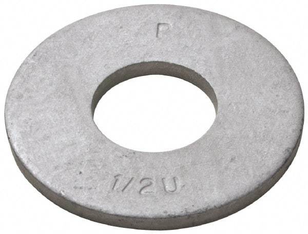 Armor Coat - 1" Screw, Grade 8 Alloy Steel USS Flat Washer - 1-1/16" ID x 2-1/2" OD, 0.141" Thick - Exact Industrial Supply