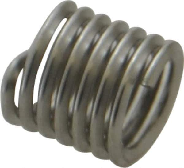 Recoil - 5/16-18 UNC, 0.469" OAL, Free Running Helical Insert - 6-5/8 Free Coils, Tanged, Stainless Steel, 1-1/2D Insert Length - Exact Industrial Supply