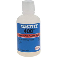 Loctite - 16 oz Bottle Clear Instant Adhesive - 408 1 LB BOTTLE PRISM INSTANT ADHESIVE - Exact Industrial Supply