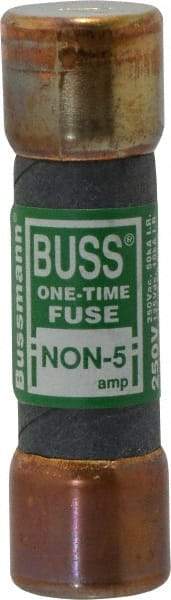 Cooper Bussmann - 125 VDC, 250 VAC, 5 Amp, Fast-Acting General Purpose Fuse - Fuse Holder Mount, 50.8mm OAL, 50 at AC/DC kA Rating, 9/16" Diam - Exact Industrial Supply