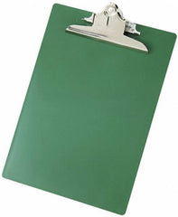 Saunders - 13 Inch Long x 9 Inch Wide x 1-3/4 Inch High, Clip Board - Green - Exact Industrial Supply
