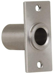 Gibraltar - 5/16" Pin Diam, #6-32 Mounting Hole, Rectangle Flange, Stainless Steel Quick Release Pin Receptacle - 1" Between Mount Hole Center, 0.783" Depth, 15/32" Diam, Grade 303 - Exact Industrial Supply