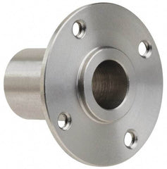 Gibraltar - 3/8" Pin Diam, #6-32 Mounting Hole, Round Flange, Stainless Steel Quick Release Pin Receptacle - 1" Between Mount Hole Center, 0.913" Depth, 9/16" Diam, Grade 303 - Exact Industrial Supply