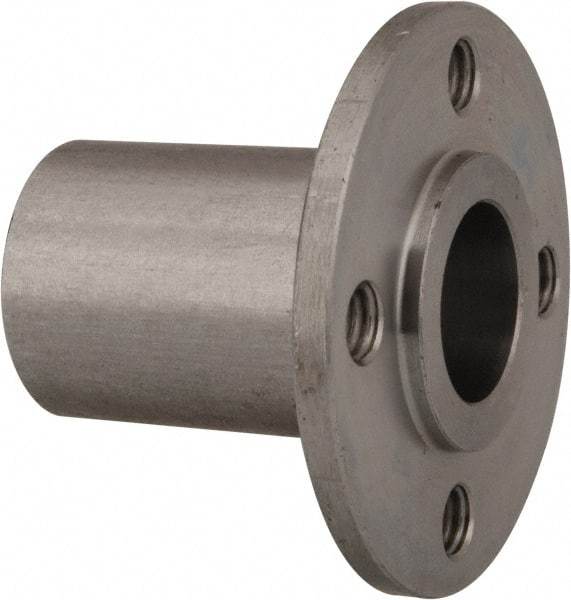 Gibraltar - 1/2" Pin Diam, #10-32 Mounting Hole, Round Flange, Stainless Steel Quick Release Pin Receptacle - 1-1/8" Between Mount Hole Center, 1.195" Depth, 3/4" Diam, Grade 303 - Exact Industrial Supply