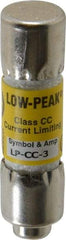 Cooper Bussmann - 150 VDC, 600 VAC, 3 Amp, Time Delay General Purpose Fuse - Fuse Holder Mount, 1-1/2" OAL, 20 at DC, 200 at AC (RMS) kA Rating, 13/32" Diam - Exact Industrial Supply