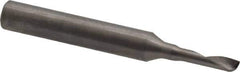 Onsrud - 1/8" Cutting Diam x 1/2" Length of Cut, 1 Flute, Upcut Spiral Router Bit - Uncoated, Right Hand Cut, Solid Carbide, 2" OAL x 1/4" Shank Diam, Single Edge, 22° Helix Angle - Exact Industrial Supply