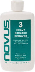 Novus - 8 Ounce Bottle Scratch Remover for Plastic - Heavy Scratch Remover - Exact Industrial Supply