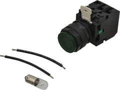 Eaton Cutler-Hammer - 120 VAC/VDC Green Lens Press-to-Test Indicating Light - Exact Industrial Supply
