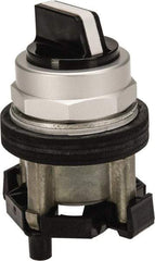 Eaton Cutler-Hammer - 30-1/2mm Mount Hole, 2 Position, Knob Operated, Selector Switch Only - Black, Maintained (MA) - Momentary (MO), Nonilluminated, Oil and Watertight - Exact Industrial Supply